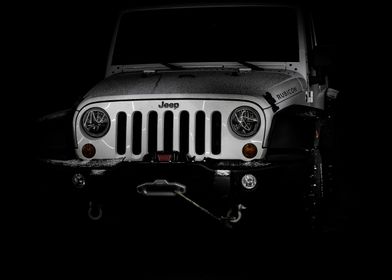 Sportcars Jeep in the dark