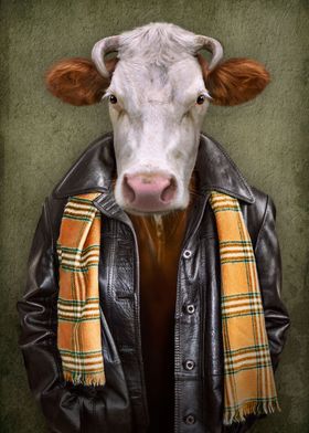 Cow in clothes