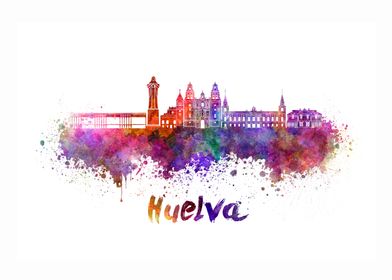 Huelva skyline