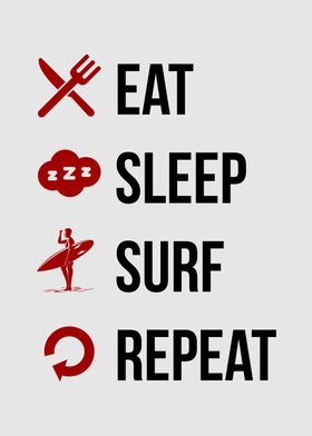 eat sleep surf repeat