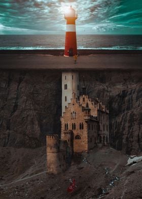 Castle and lighthouse