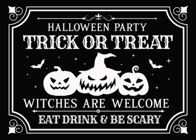Trick or Treat SIgn