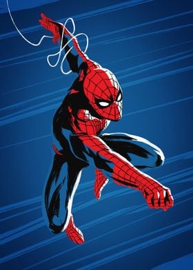 Displate - Poster en Métal - Monté sur Aimant - Marvel - Spiderman Game -  Webhead - Taille M - 32x45cm - Matt : : Cuisine et Maison