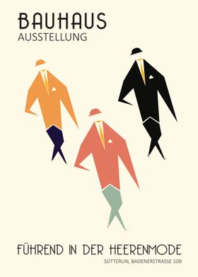 Poster Bauhaus Men Fashion