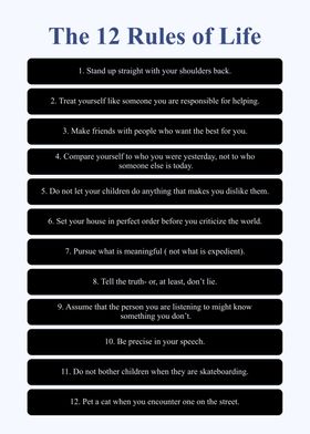 12 rules of life