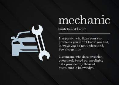 Funny Mechanic Definition