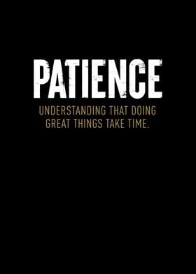 Patience Hustle Motivation