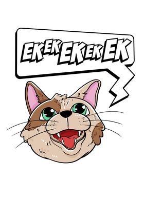 EKEKEK funny cat shout pun