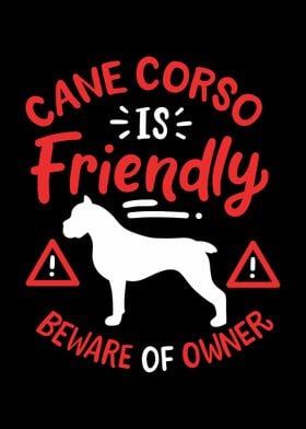 Cane Corso Is Friendly