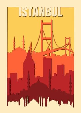 Istanbul Travel Poster