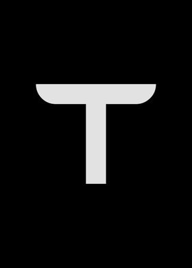 Tesla Font Letter T