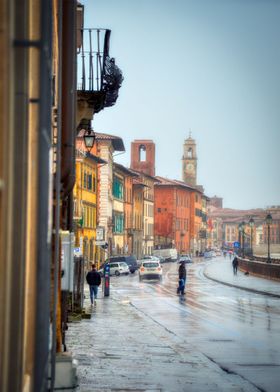Rainy day in Pisa