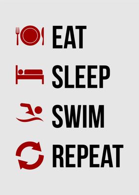 eat sleep swim repeat