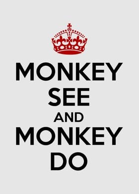 monkey see monkey do