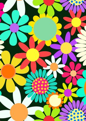 60s Spring Meadow Floral