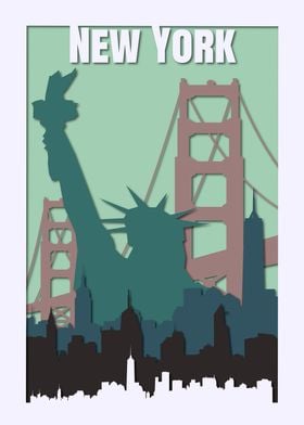 New York travel poster