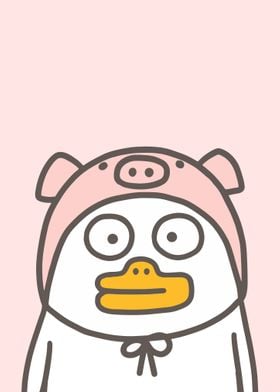 Cute Duck Pig Hat