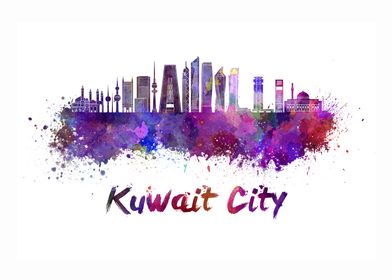 Kuwait city v2 skyline