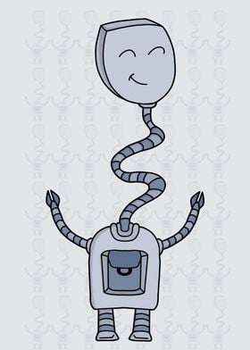Robot with a long neck