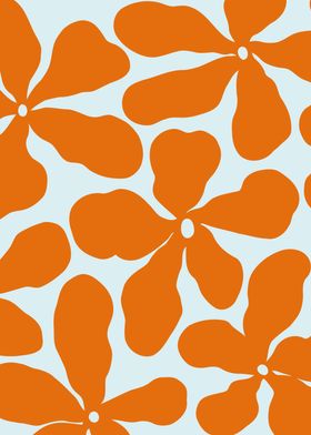 Citrus Orange Floral Art