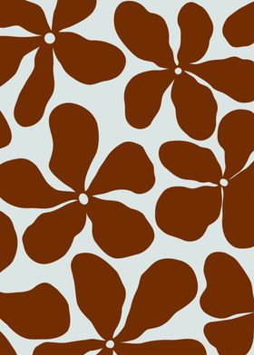 Brown Minimalist Flowers