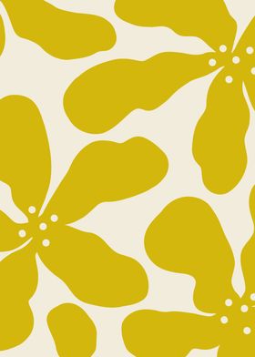 Minimalist Mustard Flowers