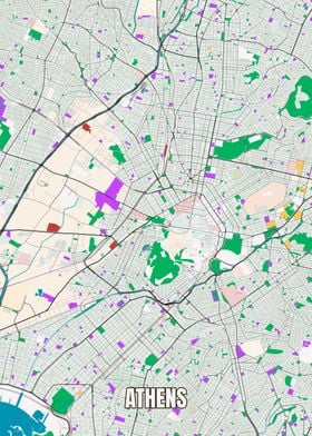 City Map OF Athens