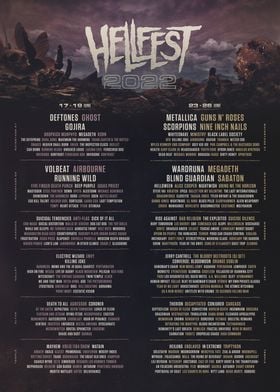Hellfest Lineup 2022