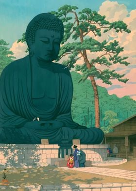 Ukiyo e Great Buddha
