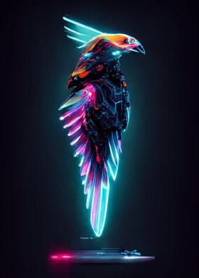 Cyber Neon Hawk