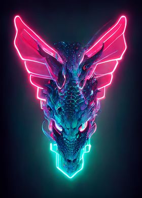Neon Cyber Dragon