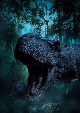 Fantasy Dinosaur Poster