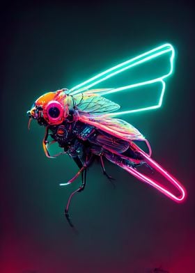 Cyber Neon Fly