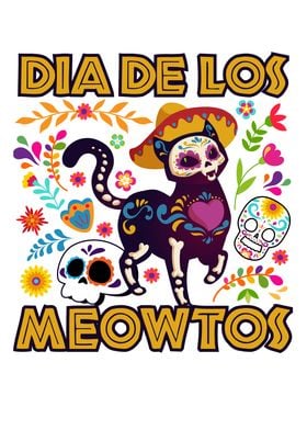 Dia De Los Meowtos Cat