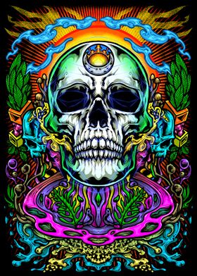 Psychedelic Skull