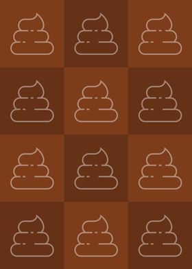 Poop Icons Art Orange 1