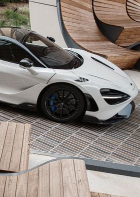 White McLaren 765LT 2021