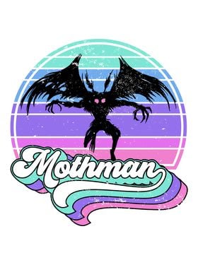 Retro Mothman 80s Cryptid