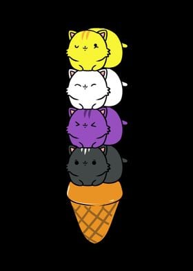 Nonbinary Cat Ice Cream