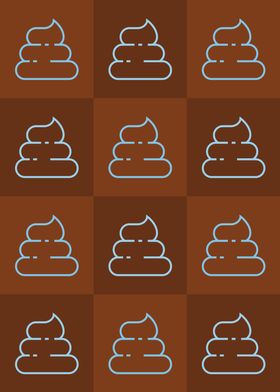 Poop Icons Art Orange 2