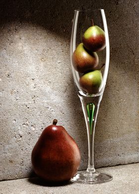 Pears in Glass