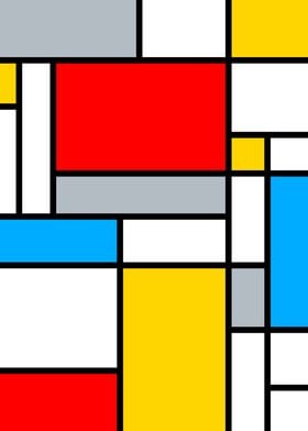 Retro Mondrian Geometric