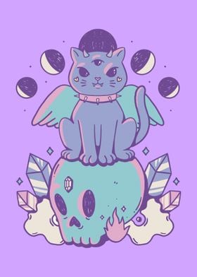 Pastel Goth Cat