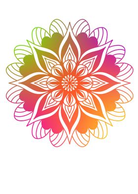 Rainbow Mandala 5