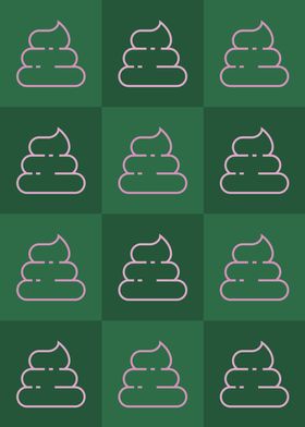 Poop Icons Art Green 2