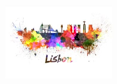 Lisbon skyline 