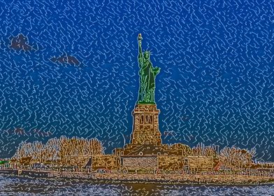 Statue of Liberty Stylised