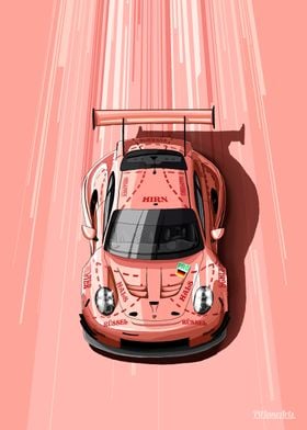 911 RSR Pink Pig Race Car