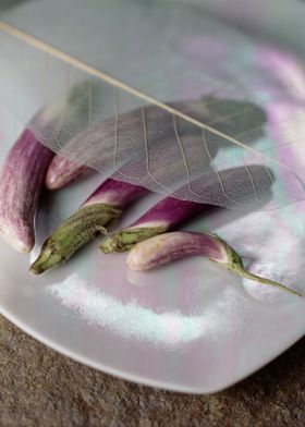 Eggplant with Leaf