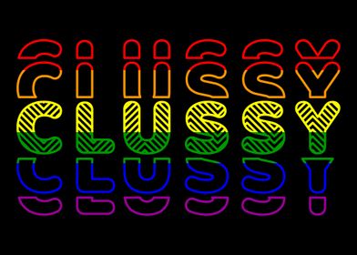 Clussy Rainbow Striped